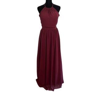 Bill Levkoff gown, cranberry color, size‎ 4